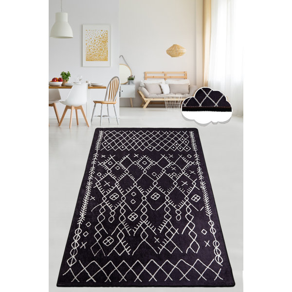 East Urban Home Flatweave Machine Washable Moroccan Rug Wayfair